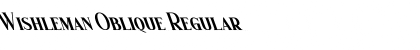 Download Wishleman Oblique Font