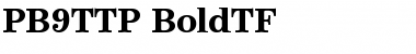 PB9TTP-BoldTF Regular Font