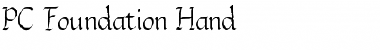 PC Foundation Hand Regular Font