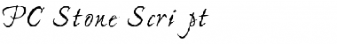 PC Stone Script Regular Font