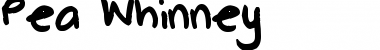 Pea Whinney Regular Font
