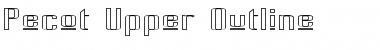 Pecot Upper Outline Regular Font