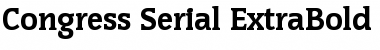 Congress-Serial-ExtraBold Regular Font