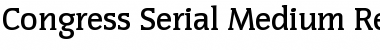 Congress-Serial-Medium Regular Font