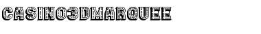 Casino 3D Marquee Regular Font