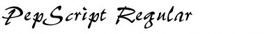 PepScript Regular Font