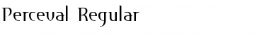 Perceval Regular Font Perceval Regular Font
