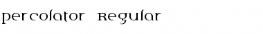 Percolator Regular Regular Font