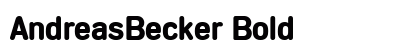 AndreasBecker Bold preview
