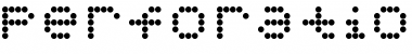 PerforationStrip Regular Font