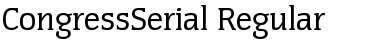 CongressSerial Regular Font