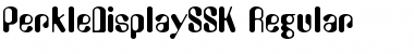 PerkleDisplaySSK Font