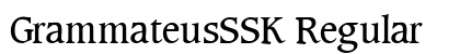 GrammateusSSK Regular preview
