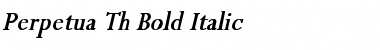 Perpetua Th Bold Italic Bold Italic Font