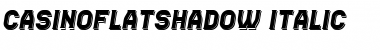 Casino Flat Shadow Font
