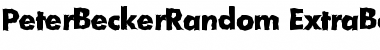 Download PeterBeckerRandom-ExtraBold Font