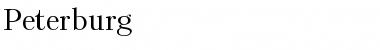 Peterburg Regular Font Peterburg Regular Font