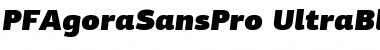PF Agora Sans Pro UltraBlack Italic Font PF Agora Sans Pro UltraBlack Italic Font
