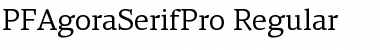 PF Agora Serif Pro Regular Font