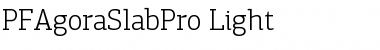 PF Agora Slab Pro Font