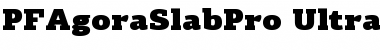 PF Agora Slab Pro UltraBlack Font