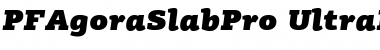 PF Agora Slab Pro UltraBlack Italic Font