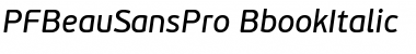 PF BeauSans Pro Font