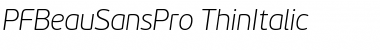 PF BeauSans Pro Font