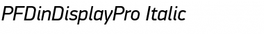 PF DinDisplay Pro Font