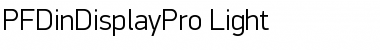 PF DinDisplay Pro Light Font