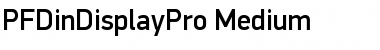 PF DinDisplay Pro Medium Font