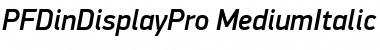 PF DinDisplay Pro Font