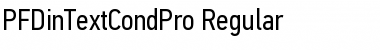 PF Din Text Cond Pro Regular Font