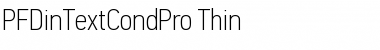 PF Din Text Cond Pro Font