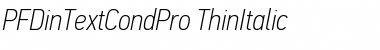 PF Din Text Cond Pro Font