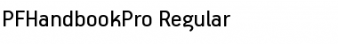 PF Handbook Pro Regular Font PF Handbook Pro Regular Font