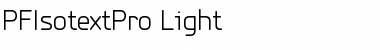 PF Isotext Pro Light Font
