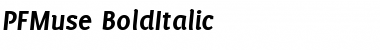 PF Muse Bold Italic Font