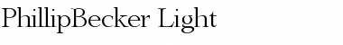 Download PhillipBecker-Light Font