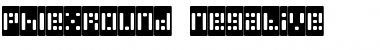 PhlexRound Negative Regular Font