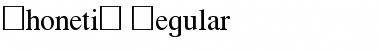 Phonetic Regular Font