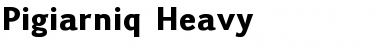 Download Pigiarniq Heavy Font