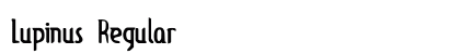 Lupinus Regular preview