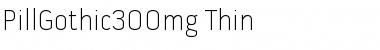 Pill Gothic 300mg Font