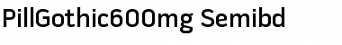 Pill Gothic 600mg Semibd Font