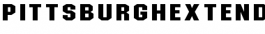 PittsburghExtended Regular Font