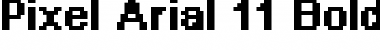 Download Pixel Arial 11 Font