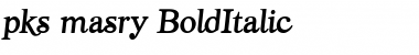 pks-masry Bold Italic Font