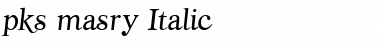 pks-masry Italic Font