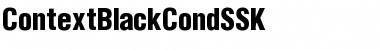 ContextBlackCondSSK Font